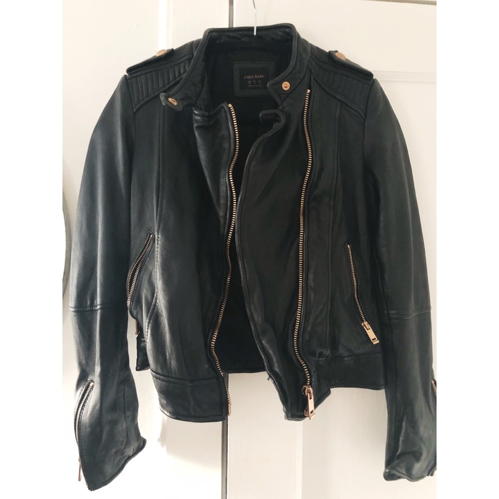 Zara leather jacket